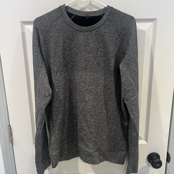 lululemon athletica Other - Lululemon Sweater Mens Large‎ Gray Engineered Warmth Lined Sweatshirt Pullover